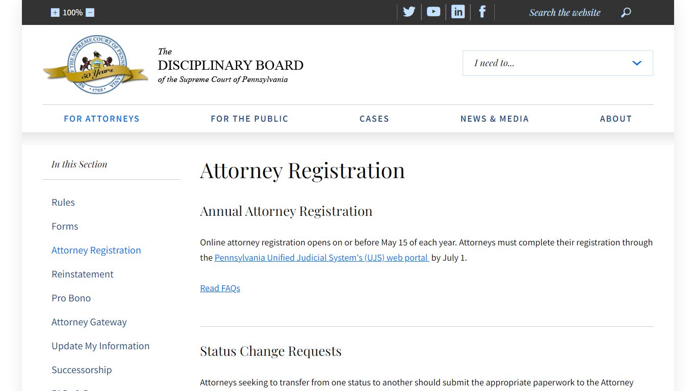 Attorney Registration